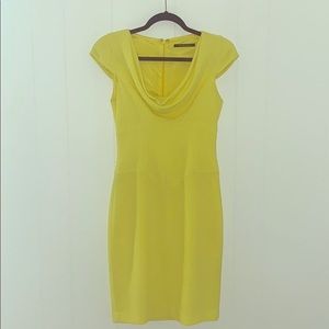 Happy Yellow Black Halo Dress